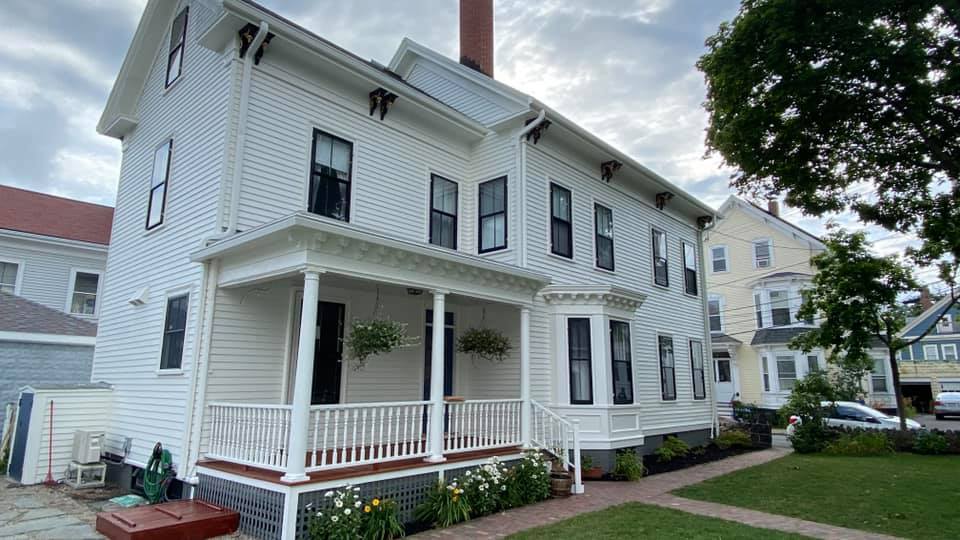 Exterior house painting completed in Massachusetts